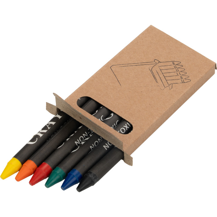 Kredki świecowe 6 kolorów AGOSTINO