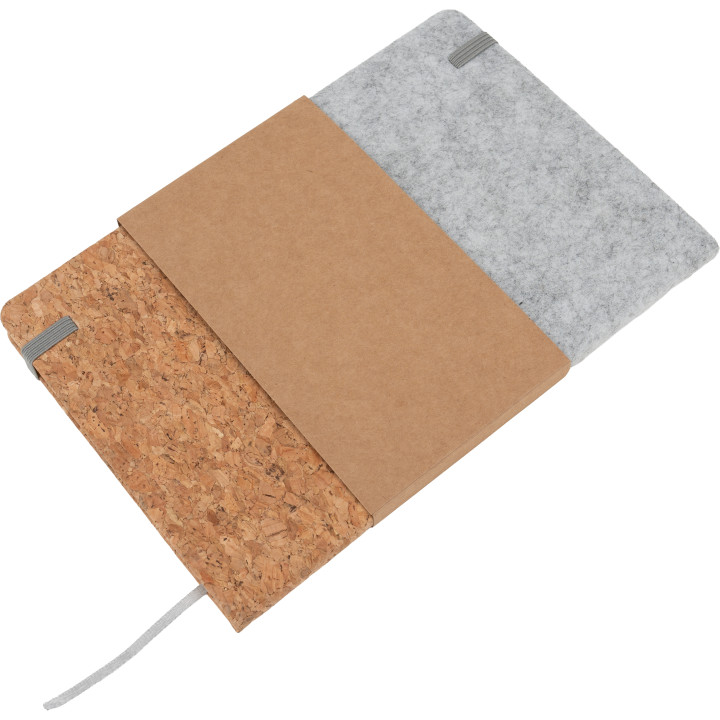 Notatnik A5 w linie RPET TERESA