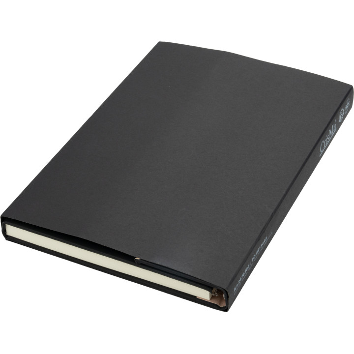 Notatnik A5 ze skóry z recyklingu, w linie z długopisem metalowym CrisMa MAGGIE
