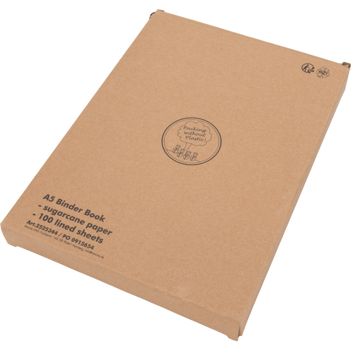 Kołonotatnik A5 w linie z trzciny cukrowej ROSARIA