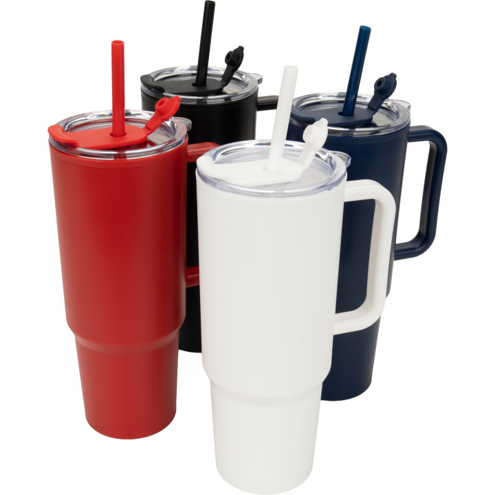 Kubek ze słomką XXL 1200 ml TEODORA