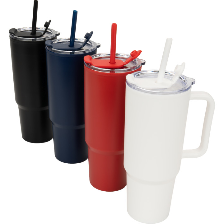 Kubek ze słomką XXL 1200 ml TEODORA