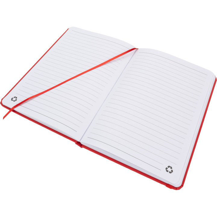 Notatnik A5 w linie z materiałów z recyklingu DOMINIK