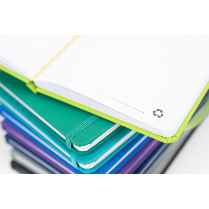 Notatnik A5 w linie z materiałów z recyklingu DOMINIK