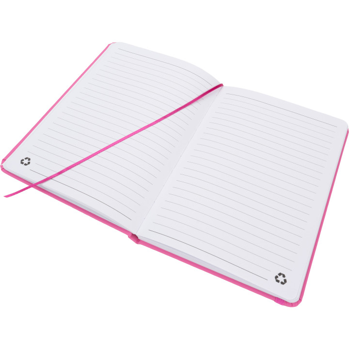 Notatnik A5 w linie z materiałów z recyklingu DOMINIK