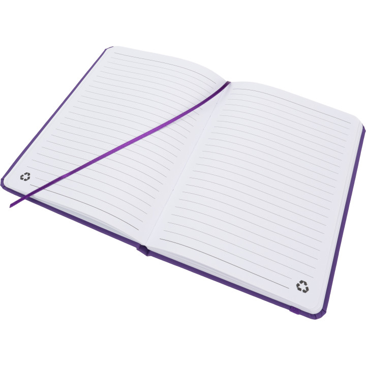 Notatnik A5 w linie z materiałów z recyklingu DOMINIK