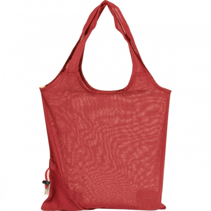 Składana torba z bawełny i poliestru z recyklingu 118 g/m² ANJA