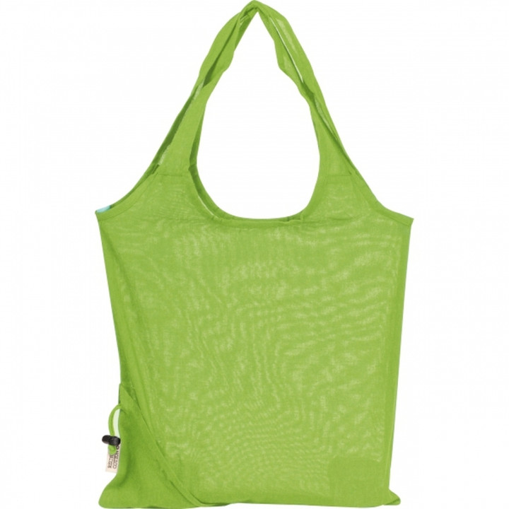 Składana torba z bawełny i poliestru z recyklingu 118 g/m² ANJA