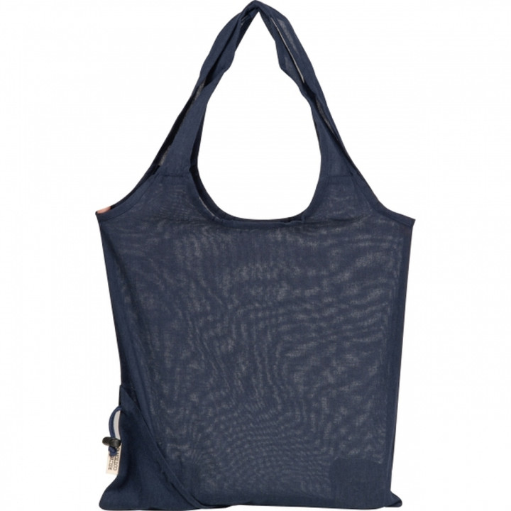 Składana torba z bawełny i poliestru z recyklingu 118 g/m² ANJA