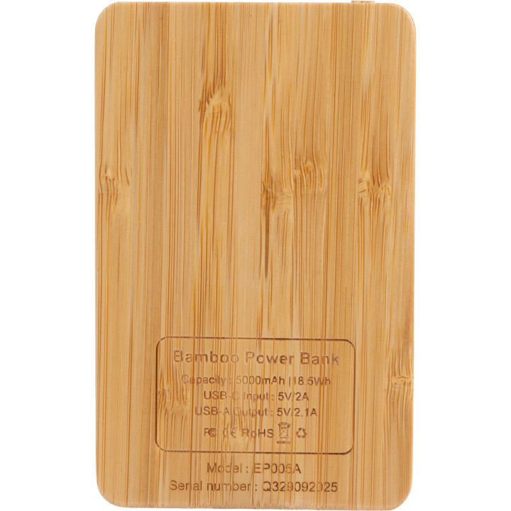 Power Bank 5000 mAh z podświetlanym logo